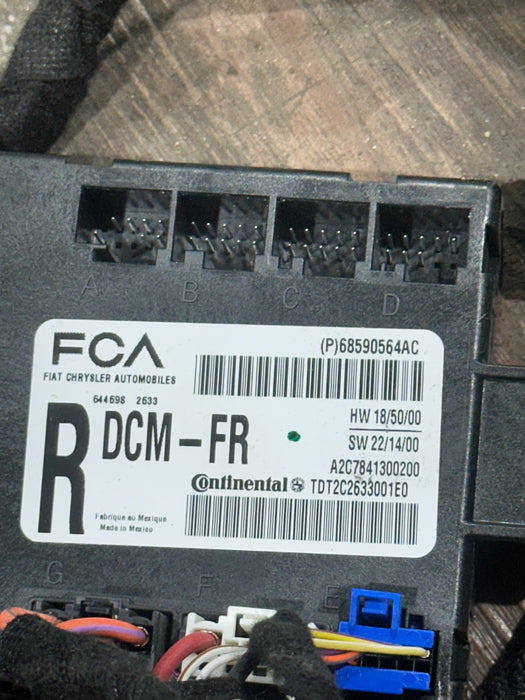 2024 DODGE RAM 3500 LARAMIE FRONT RIGHT DOOR HARNESS OEM 68590564AC