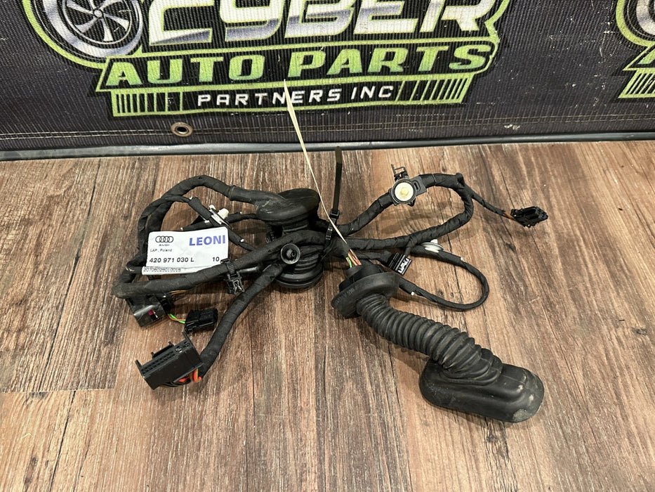 2012 AUDI R8 FRONT PASSENGER RIGHT DOOR WIRING HARNESS OEM 420 971 030