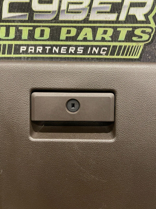 2017-2019 FORD F250 F350 KING RANCH BROWN GLOVE BOX COMPARTMENT OEM