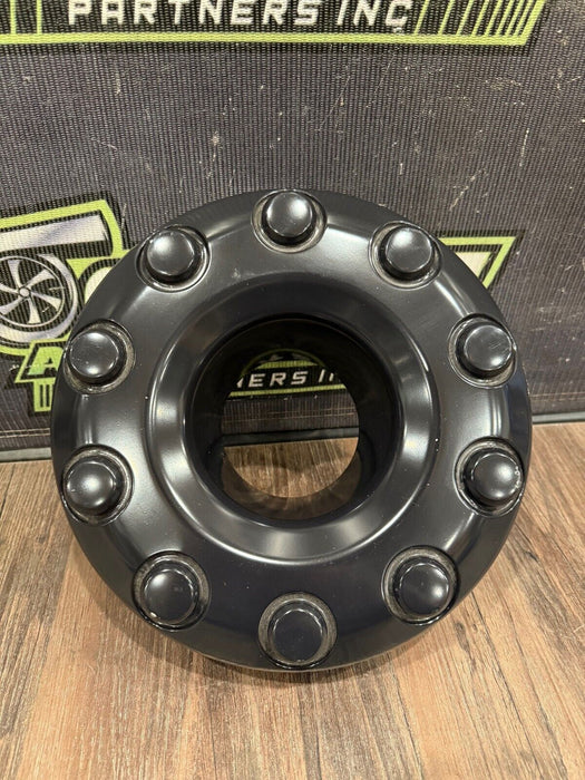 2017-2019 FORD F250 F350 F450 BLACK WHEEL HUB CAPS OEM *READ/CHIPS*