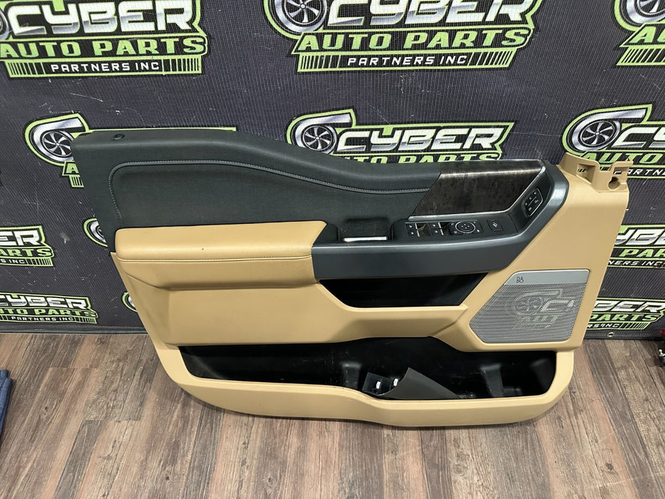 2023 2024 FORD F250 F350 F450 LARIAT FRONT LEFT DRIVER DOOR PANEL OEM