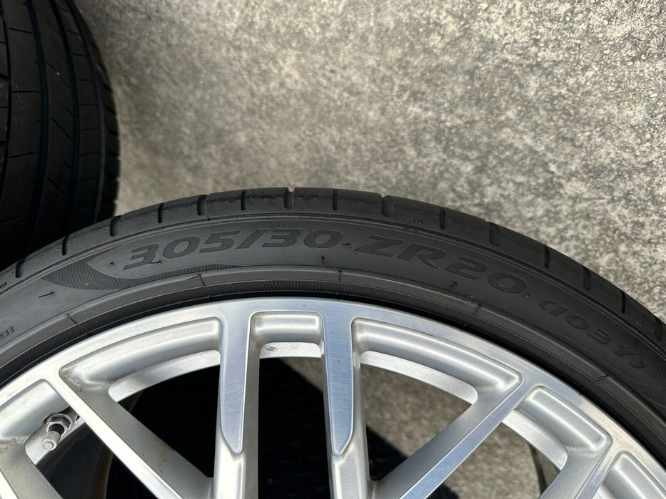 2017 2018 AUDI R8 OEM RIMS 20X11 20X8.5 WHEELS PIRELLI P ZERO TIRES 4S0601025S