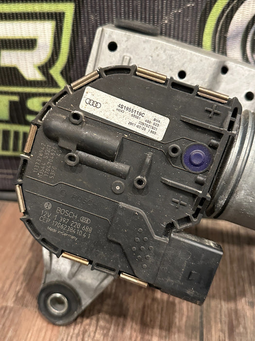 2017 AUDI R8 RIGHT WINDSHIELD WIPER MOTOR LINKAGE OEM