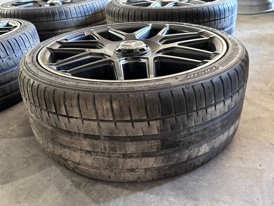 2015 MERCEDES-BENZ C63S AMG AFTERMARKET WHEELS RIMS TIRES SET 19X8.5 19x9.5 READ