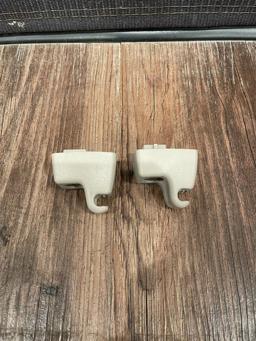 2017-2019 FORD F250 F350 F450 LIMITED GRAY SUN VISOR HOOK HOLDER RETAINERS OEM