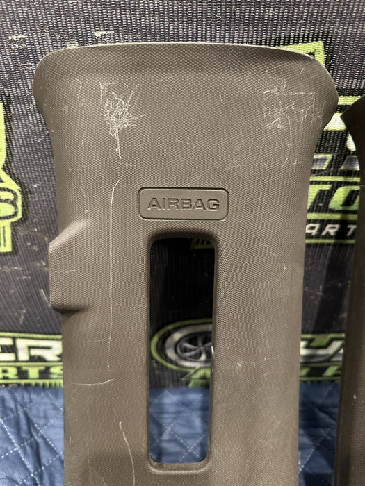 2017-2019 FORD F250 F350 F450 BROWN LEFT RIGHT UPPER B PILLAR OEM ~SCRATCHES~