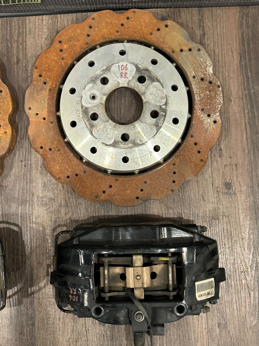 2014-15 AUDI R8 FRONT REAR LEFT RIGHT ROTORS & CALIPERS SET OEM *READ!*