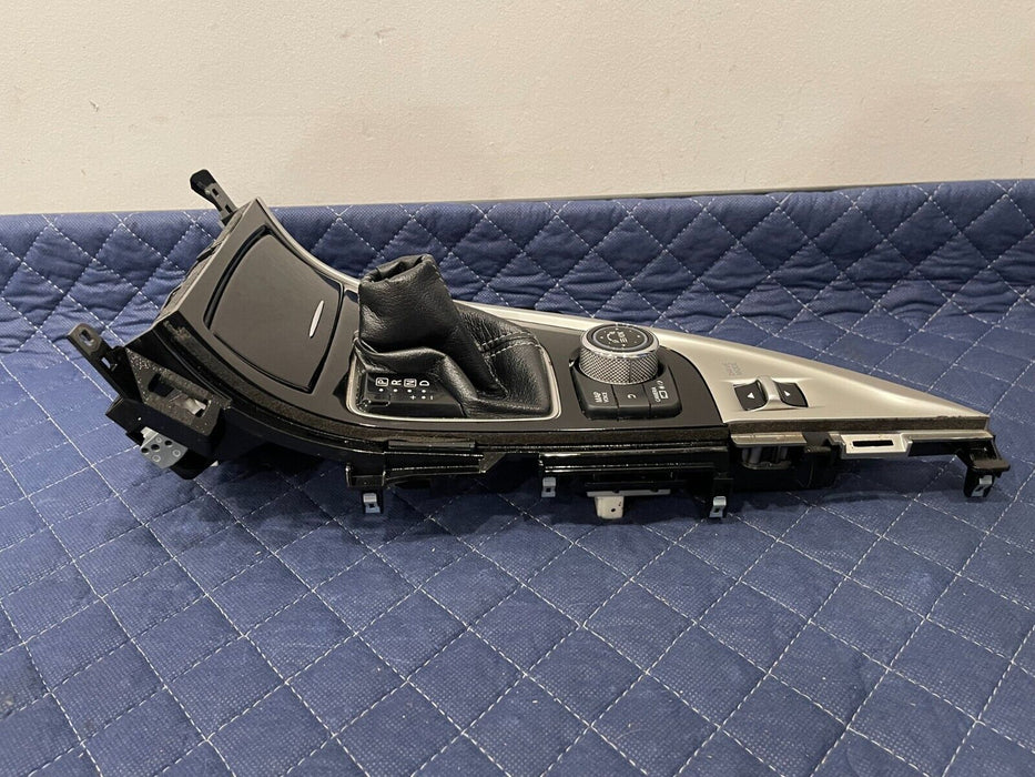 2017 INFINITI Q50 RED SPORT CENTER CONSOLE SHIFTER BEZEL TRIM OEM