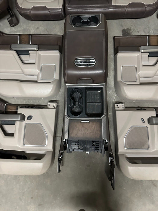 2019 FORD F250 F350 F450 LIMITED INTERIOR SEATS DOOR PANELS CONSOLE OEM