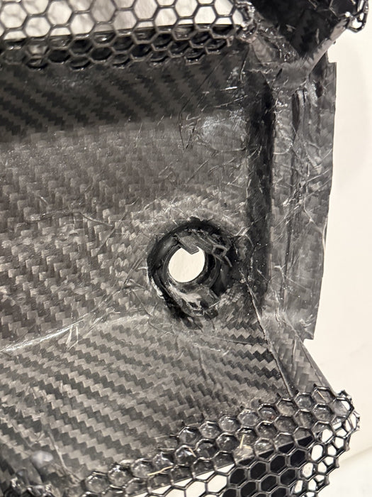 2024 BMW M3 M4 G80 G82 FRONT BUMPER CARBON FIBER GRILLE *CRACK/SCUFFS PICS 5-9*