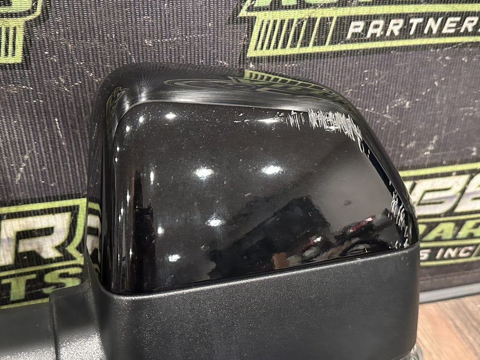 2023-2026 FORD F250 F350 F450 LEFT TOW MIRROR W CAMERA OEM BLK (UM) *FLAWS 6-10*