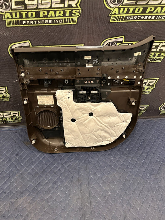 2017-2019 FORD F250 F350 F450 KING RANCH BROWN REAR LEFT DOOR PANEL OEM