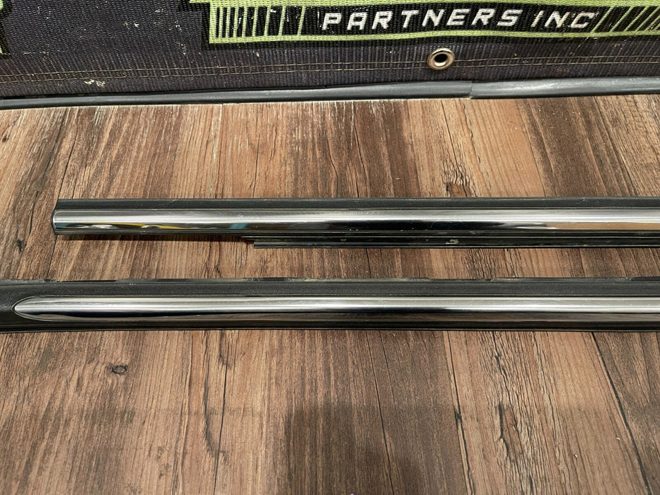 2017-2019 FORD F250 F350 REAR LEFT RIGHT CHROME DOOR STRIP PAIR OEM (READ DESCR)