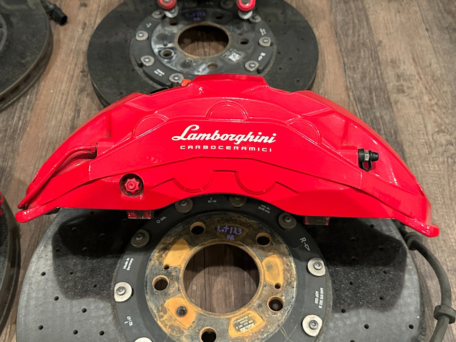 2018-2024 LAMBORGHINI URUS FRONT REAR CARBON CERAMIC BRAKE CALIPERS ROTORS OEM