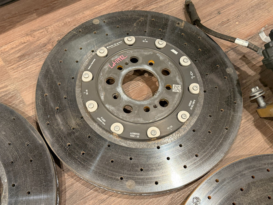 2024 BMW M3 M4 G80 G82 M CARBON CERAMIC BRAKES ROTORS CALIPERS FRONT REAR OEM 8K