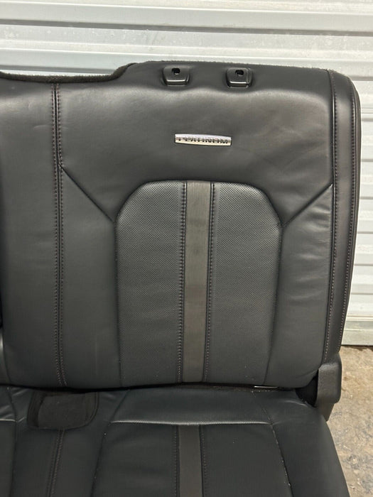 2020 2021 2022 FORD F250 F350 F450 PLATINUM REAR SEATS BLACK LEATHER OEM *READ*