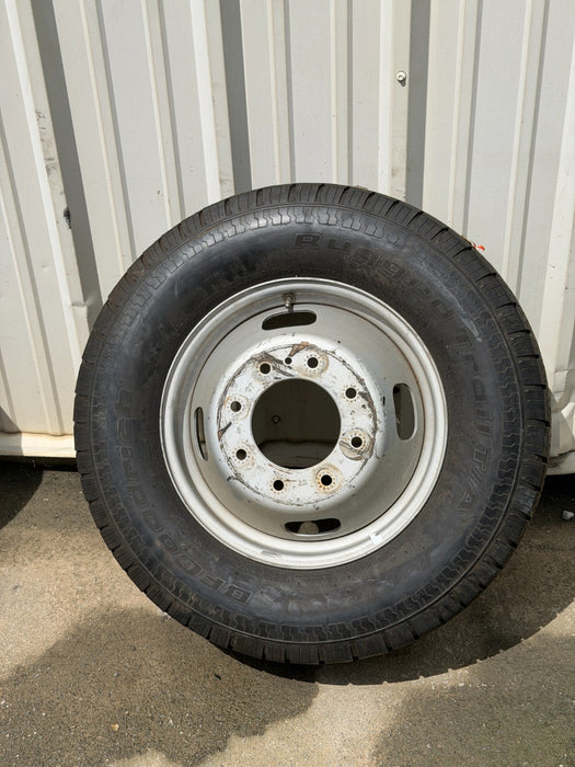 FORD F350 DRW DUALLY SPARE STEEL WHEEL RIM TIRE GOOD TREAD 17X6.5 LT245/75R17