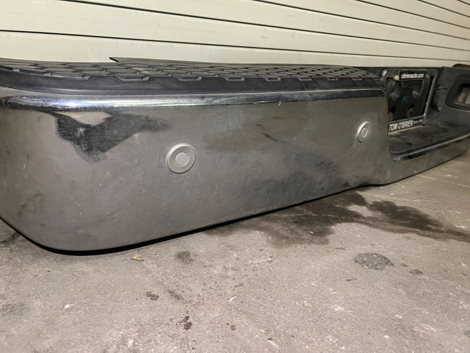 2017 RAM 2500 3500 LARAMIE CHROME REAR BUMPER W/ SENSORS OEM 2013-2018