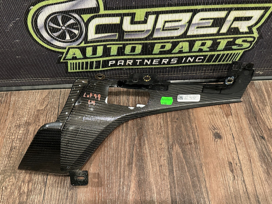 2021 AUDI R8 GAUGE CLUSTER LEFT RIGHT CARBON FIBER TRIM PAIR OEM *READ/SCUFFS*