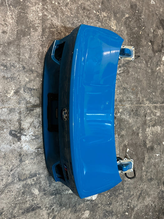 2015-2020 BMW M4 F82 REAR TRUNK DECK LID LAGUNA SECA BLUE 448 ~DAMAGE~