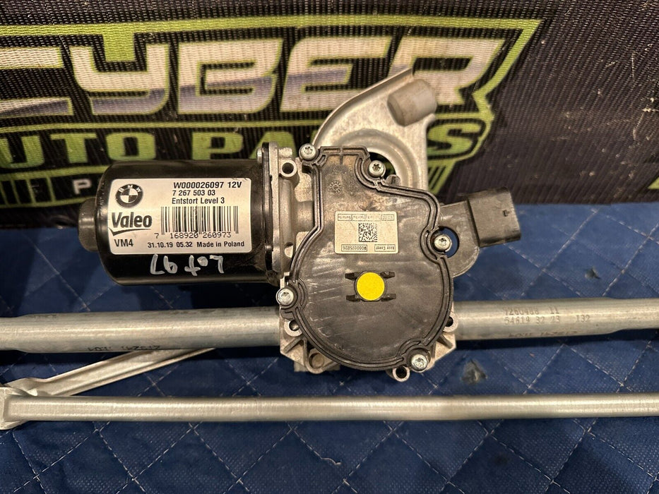 2015-2020 BMW M4 F82 FRONT WINDSHIELD WIPER MOTOR OEM 7 267 503 03