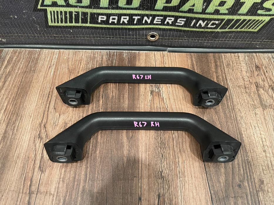2021 FORD F350 F450 REAR LEFT & RIGHT INTERIOR B PILLAR GRAB HANDLES OEM