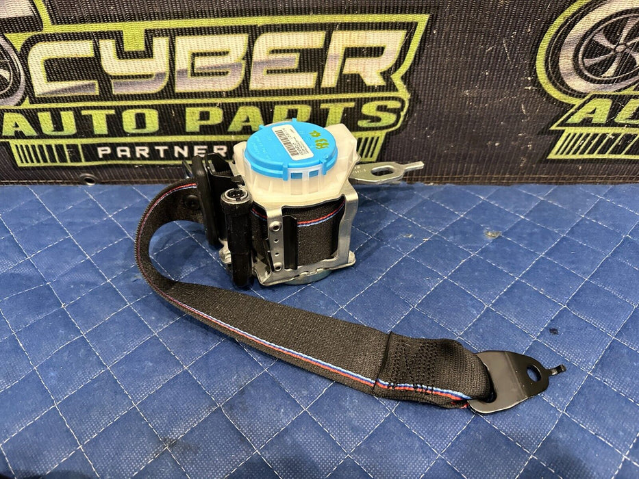 2020-2024 BMW M8 GRAN COUPE REAR LEFT DRIVER SEAT BELT RETRACTOR M STRIPING OEM