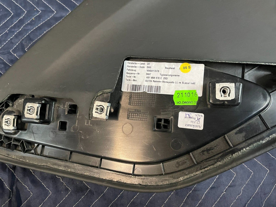 2017-2018 AUDI R8 LEATHER COVER FRAME BEZEL OEM