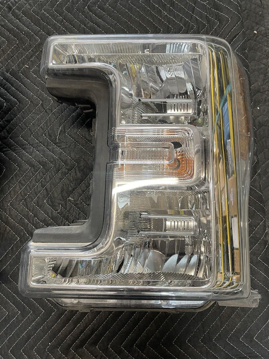 2017 2018 FORD F250 F350 F450 HALOGEN HEADLIGHT PAIR LEFT RIGHT OEM W/ LED BULBS