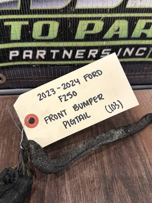 2023-2024 FORD F250 FRONT BUMPER PIGTAIL OEM *COSMETIC BURN*