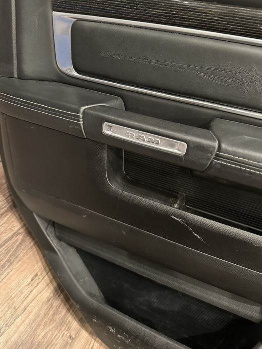 2017 DODGE RAM 2500 LIMITED MEGA CAB REAR DRIVER LEFT DOOR PANEL ~MINOR WEAR~
