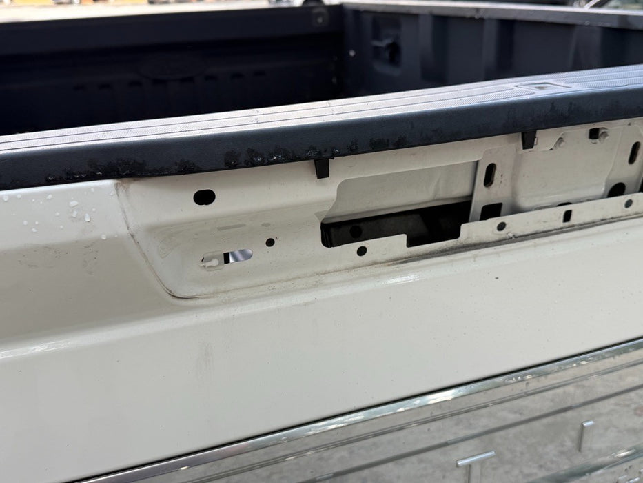 2020 2021 2022 FORD F250 F350 F450 PLATINUM TAILGATE W/ STEP STAR WHITE OEM