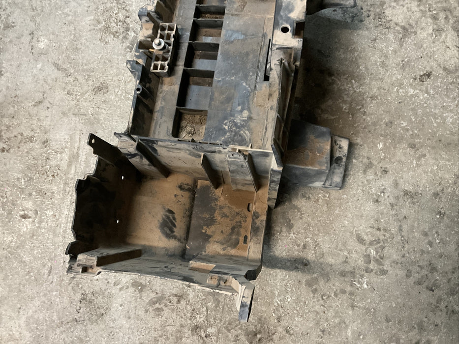 2017 RAM 3500 LARAMIE DIESEL 6.7L LEFT DRIVER BATTERY TRAY OEM 2013-2018~DAMAGE~