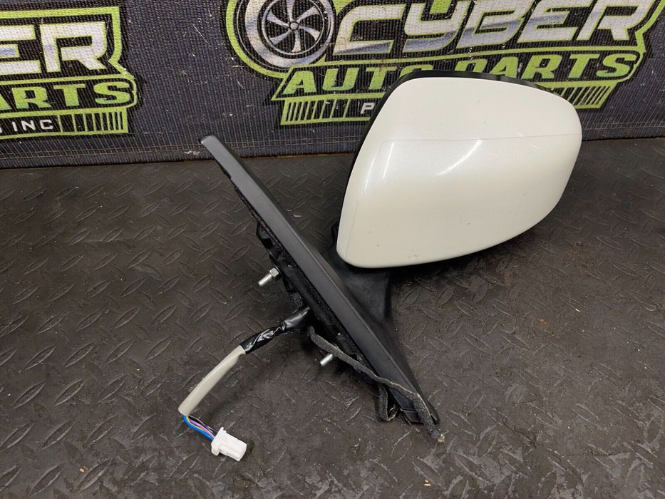 2016 NISSAN 370Z DRIVER SIDE DOOR MIRROR HEATED PEARL WHITE *QAB* OEM 2009-2020