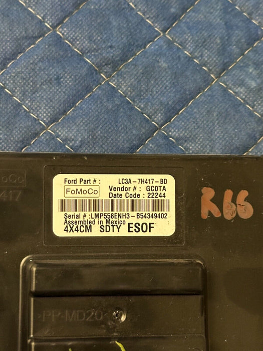 2022 FORD F250 F350 F450 SD TRANSFER CASE CONTROL MODULE OEM LC3A-7H417-BD