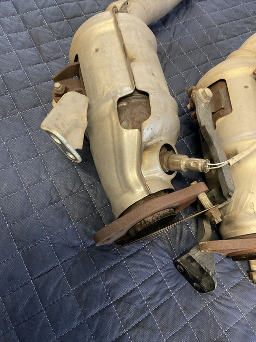 2017 INFINITI Q50 RED SPORT 400 OEM LEFT RIGHT PAIR LOWER MUFFLER EXHAUST PIPE