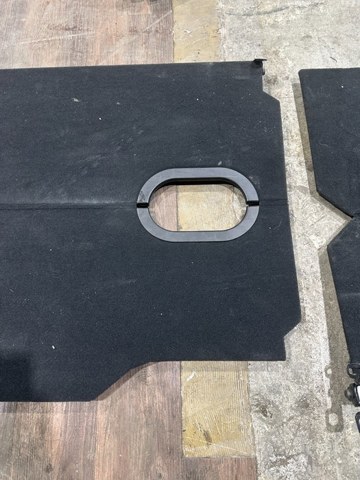 2024 DODGE RAM 3500 LARAMIE BLACK CARPETED REAR UNDER SEAT STORAGE TRAYS OEM