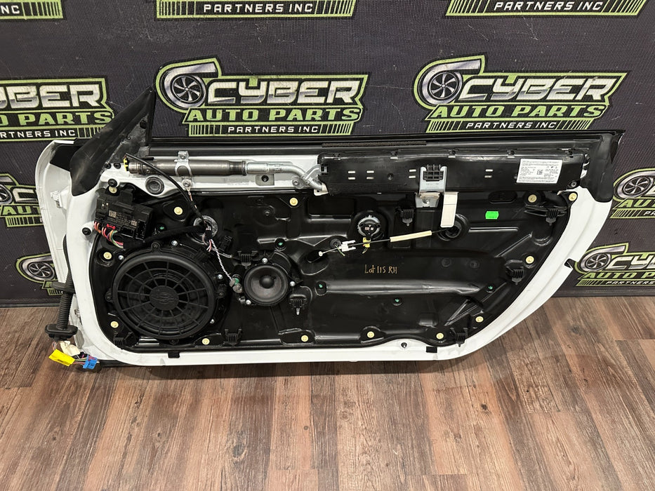 2014 PORSCHE 911 TURBO S PASSENGER RIGHT WHITE DOOR SHELL OEM *RESIDUE/READ*