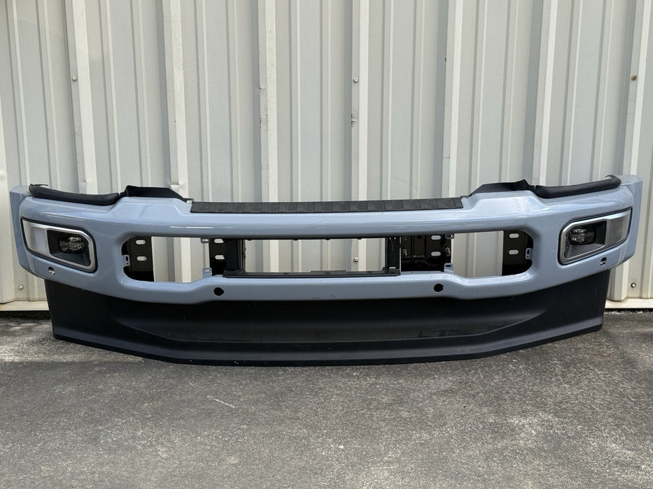 2023 2024 2025 FORD F450 PLATINUM FRONT BUMPER ASSEMBLY GLACIER GREY OEM