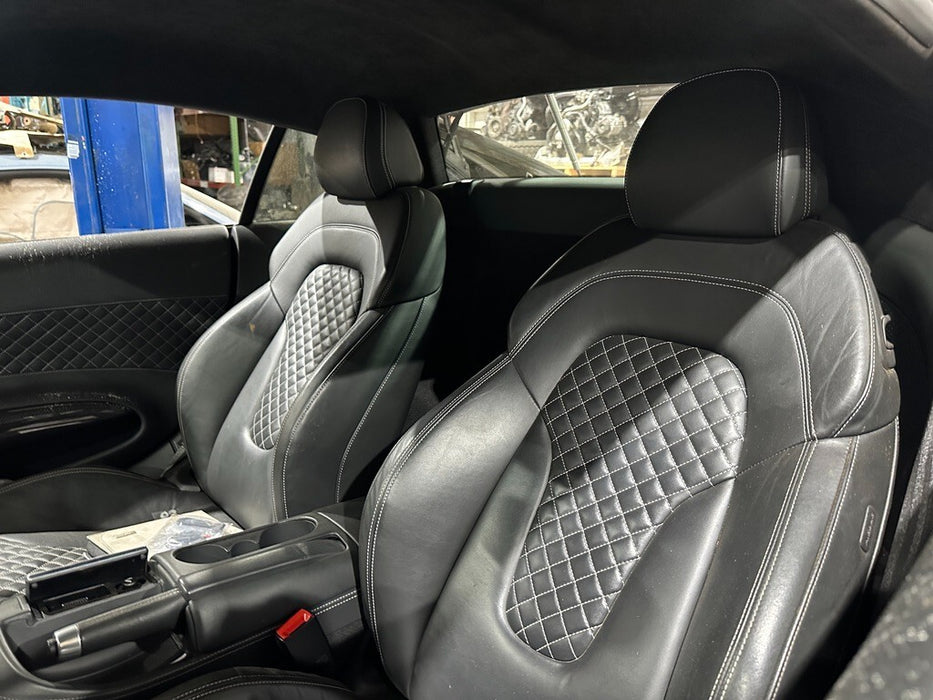 2014 AUDI R8 PLUS DRIVER PASSENGER SEATS DIAMOND STITCHED POWER SEATS OEM