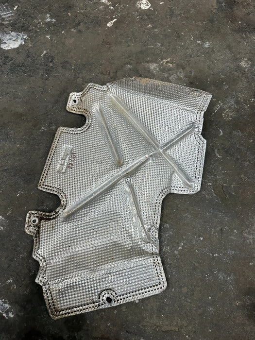 2014 AUDI R8 PASSENGER RIGHT RH REAR LOWER HEAT SHIELD 420 825 742 F OEM
