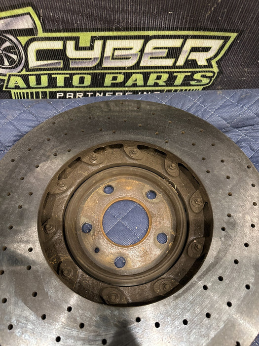 2014 AUDI R8  FRONT DRIVER LEFT CARBON CERAMIC BRAKE ROTOR OEM 420 615 301 K