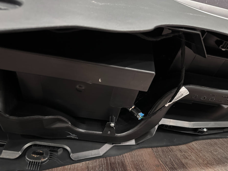 2017 NISSAN TITAN XD RESERVE BLACK LEATHER CENTER CONSOLE ASSEMBLY OEM *FLAW 14*