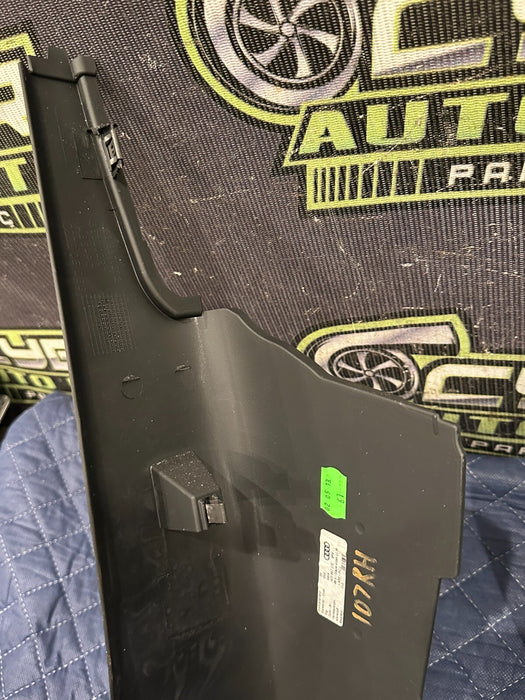 2014 AUDI R8 LEFT RIGHT COWL KICK PANEL TRIMS 423 867 271 423 867 272