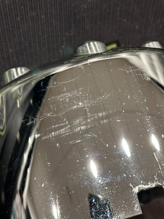 2017-2019 FORD F250 F350 F450 LEFT RIGHT CHROME WHEEL CENTER CAPS OEM *WEAR/READ