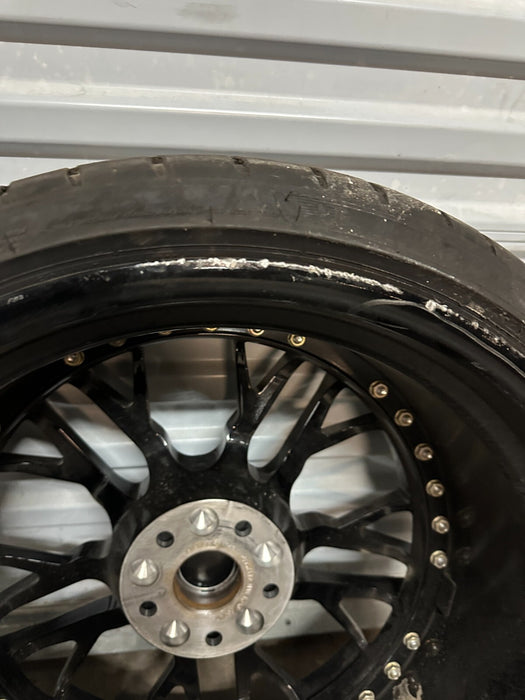 2021 AUDI R8 20X9 5X112 ANRKY FRONT WHEEL RIM TIRE GENUINE OEM ~MINOR BENT~