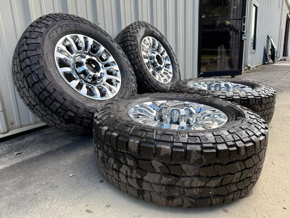 FORD F250 F350 ALLOY FACTORY WHEELS COOPER DISCOVERER AT3XLT LT275/70R18