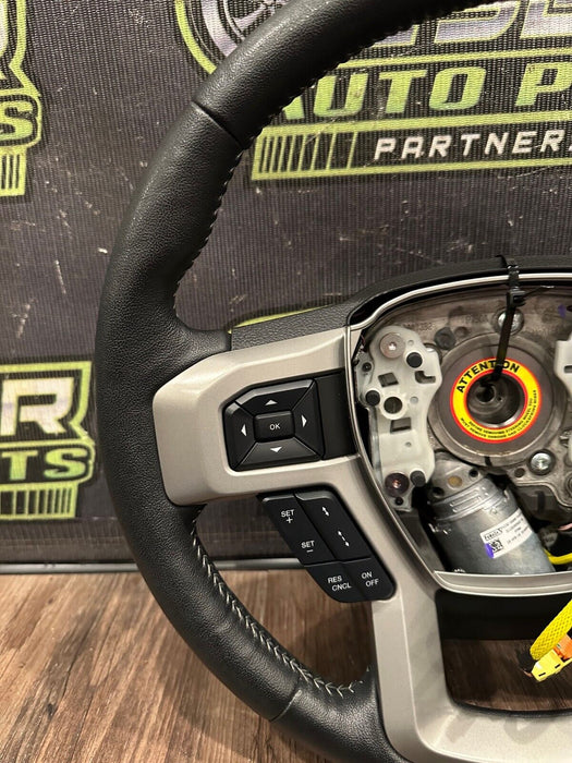 2019 FORD F250 F350 LARIAT STEERING WHEEL W/ ADAPTIVE CRUISE/ADAPTIVE STEERING