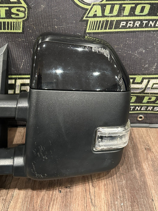 2023-2026 FORD F250 F350 F450 LEFT TOW MIRROR W CAMERA OEM BLK (UM) *FLAWS 6-10*