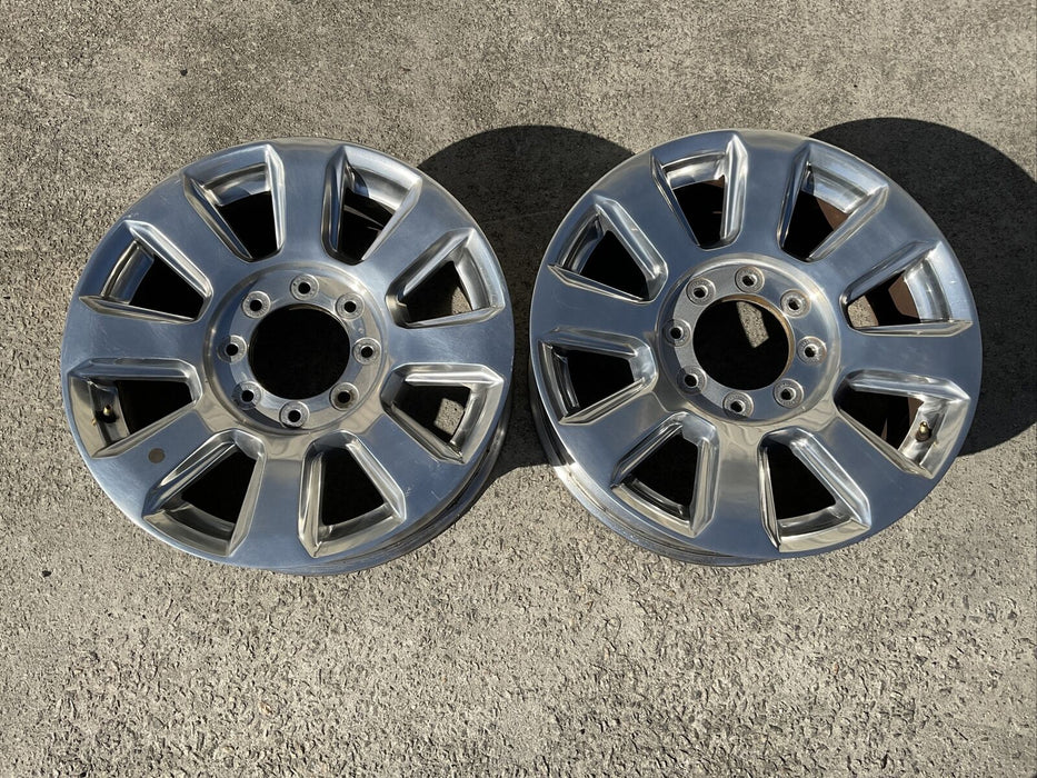 2017-2022 FORD F250 F350 F450 PLATINUM OEM WHEEL RIM PAIR (2) 20X8